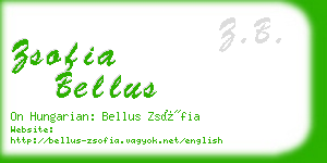 zsofia bellus business card